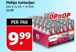 Poiesz Philips batterijen aanbieding