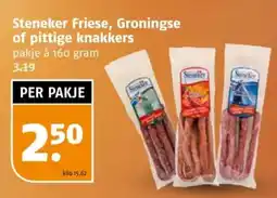 Poiesz Steneker Friese, Groningse of pittige knakkers aanbieding