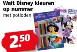 Poiesz Walt Disney kleuren op nummer aanbieding