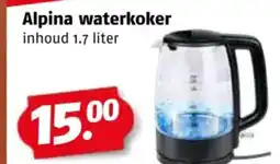 Poiesz Alpina waterkoker aanbieding