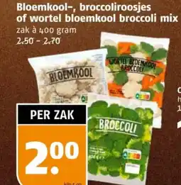Poiesz Bloemkool-, broccoliroosjes of wortel bloemkool broccoli mix aanbieding