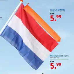 Kluswijs Nederlandse vlag aanbieding