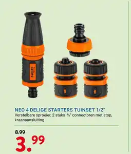 Kluswijs Neo 4 delige starters tuinset 1/2" aanbieding