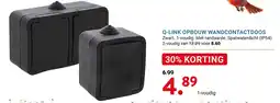 Kluswijs Q-link opbouw wandcontactdoos aanbieding