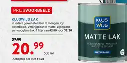 Kluswijs Kluswijs lak aanbieding
