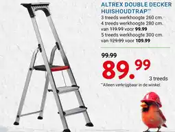 Kluswijs Altrex double decker huishoudtrap aanbieding