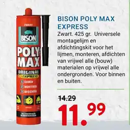 Kluswijs Bison poly max express aanbieding