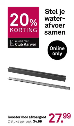 Karwei Rooster voor afvoergoot aanbieding