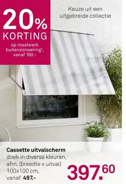 Karwei Cassette uitvalscherm aanbieding