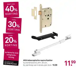 Karwei Axa telescopische raamuitzetter aanbieding