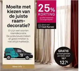 Karwei op maat gemaakt, per meter aanbieding