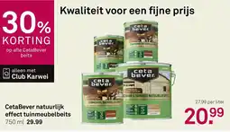 Karwei CetaBever natuurlijk effect tuinmeubelbeits aanbieding