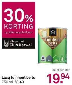 Karwei Lacq tuinhout beits aanbieding