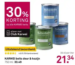 Karwei Karwei beits deur & kozijn aanbieding