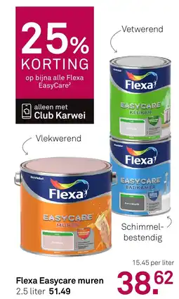 Karwei Flexa Easycare muren aanbieding