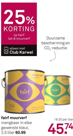 Karwei Fairf muurverf aanbieding