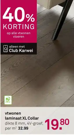 Karwei Vtwonen laminaat xl collar aanbieding