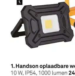 Karwei Handson oplaadbare werklamp aanbieding