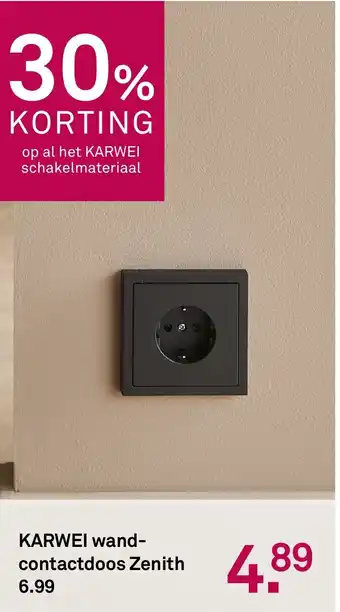 Karwei wand- contactdoos zenith