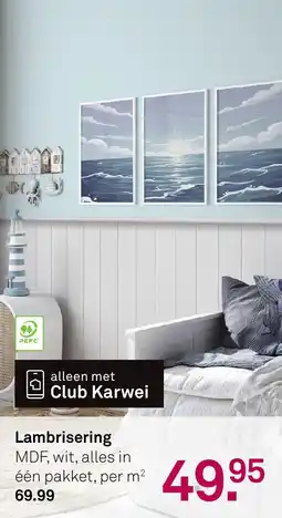 Karwei Lambrisering aanbieding
