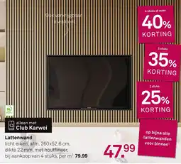 Karwei Lattenwand aanbieding
