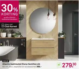 Karwei Atlantic badmeubel Elena Hamilton eik aanbieding