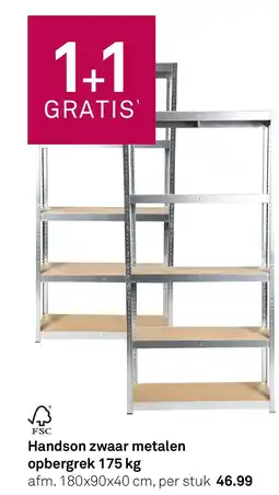 Karwei Handson zwaar metalen opbergrek 175 kg aanbieding