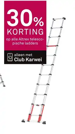 Karwei Altrex telesco- pische ladders aanbieding