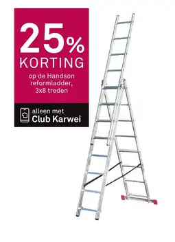 Karwei Handson reformladder 3x8 treden aanbieding