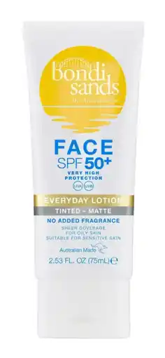 De Online Drogist Bondi Sands Everyday Face Lotion Tinted - Matte SPF50+ aanbieding