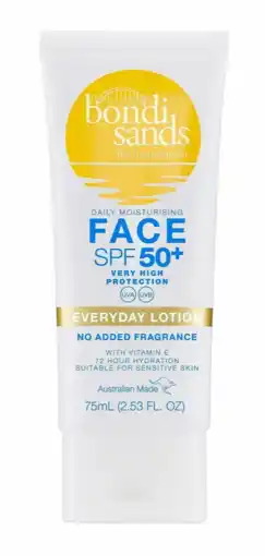 De Online Drogist Bondi Sands Everyday Face Lotion SPF50+ 75ML aanbieding