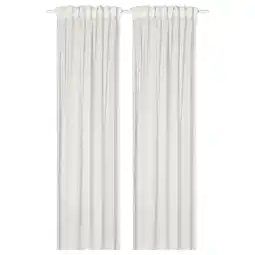 IKEA Matilda Vitragegordijnen, 1 paar, wit/met plooiband, 145x280 cm aanbieding