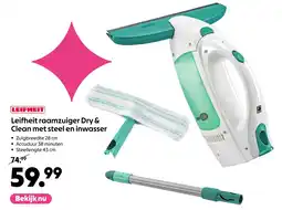 AllesZ Leifheit raamzuiger Dry & Clean met steel en inwasser aanbieding