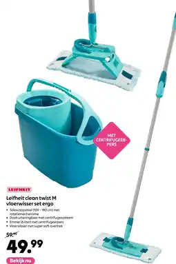 AllesZ Leifheit clean twist M vloerwisser set ergo aanbieding