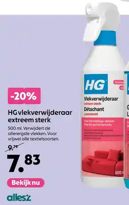 AllesZ HG Vlekverwijderaar Extreem Sterk aanbieding