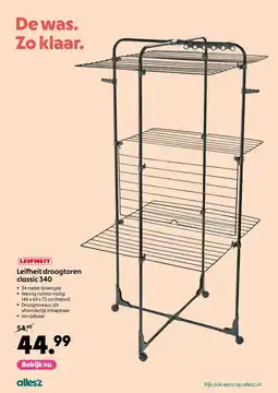 AllesZ Leifheit Droogtoren Classic 340 aanbieding