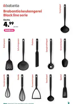 AllesZ Brabantia keukengerei Black line serie aanbieding