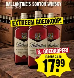 Super Dirck 3 Ballantine's Scotch Whisky aanbieding