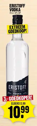 Super Dirck 3 Eristoff Vodka aanbieding