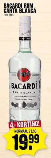 Super Dirck 3 Bacardi Rum Carta Blanca aanbieding
