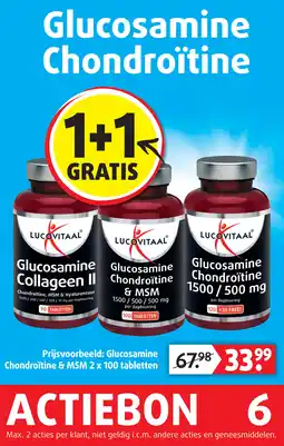 Lucovitaal Glucosamine Chondroitine & MSM aanbieding