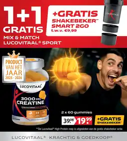 Lucovitaal Lucovitaal 3000 MG creatine aanbieding