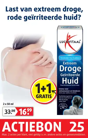 Lucovitaal Extreem Droge Geïrriteerde Huid aanbieding