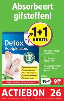 Lucovitaal Detox Voetpleisters aanbieding