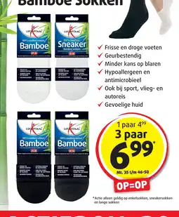 Lucovitaal Bamboe sokken aanbieding