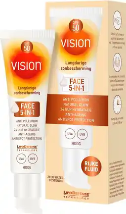 Etos Vision Face Fluid 5-in-1 SPF50 50 ML aanbieding