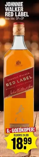 Super Dirck 3 Johnnie Walker Red Label aanbieding