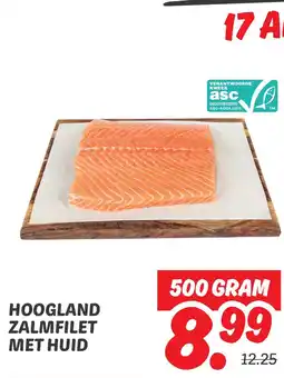 Dekamarkt Hoogland zalmfilet met huid aanbieding