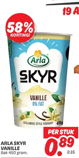 Dekamarkt Arla skyr vanille aanbieding