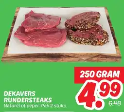 Dekamarkt Dekavers rundersteaks aanbieding